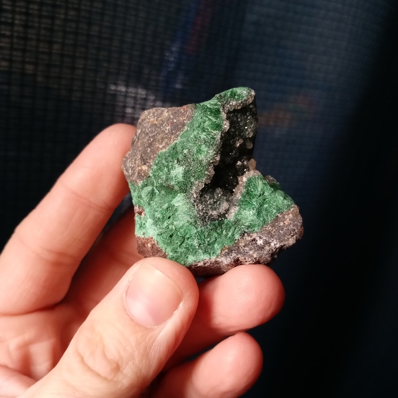 Malachite and amazonite raw crystal - Picture 1 of 4